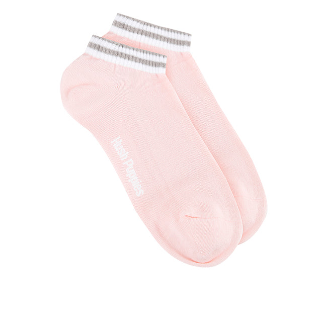 Socks Joan L Ankle Sock In Gray/Pink/White