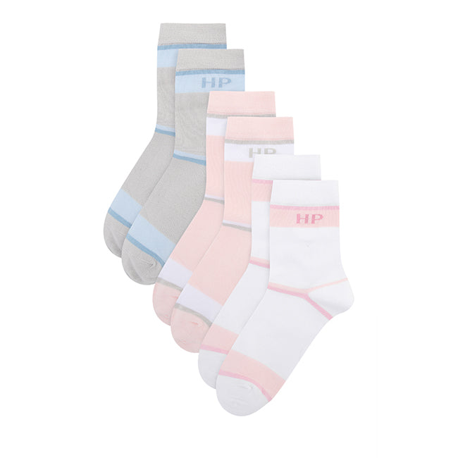 Socks Juno L Qua Sock In Pink/Gray/White