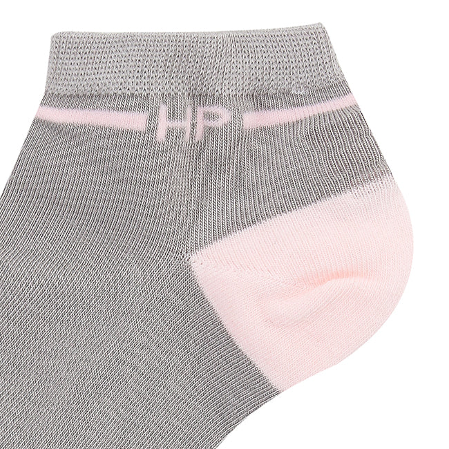 Socks Ella L Ankle Sock In White/Gray/Pink