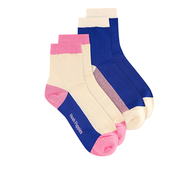 Socks Flynn L Qua Sock In Blue/Dusty Pink