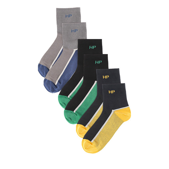 Socks Ben M Qua Sock In Bl/Yl/Gr