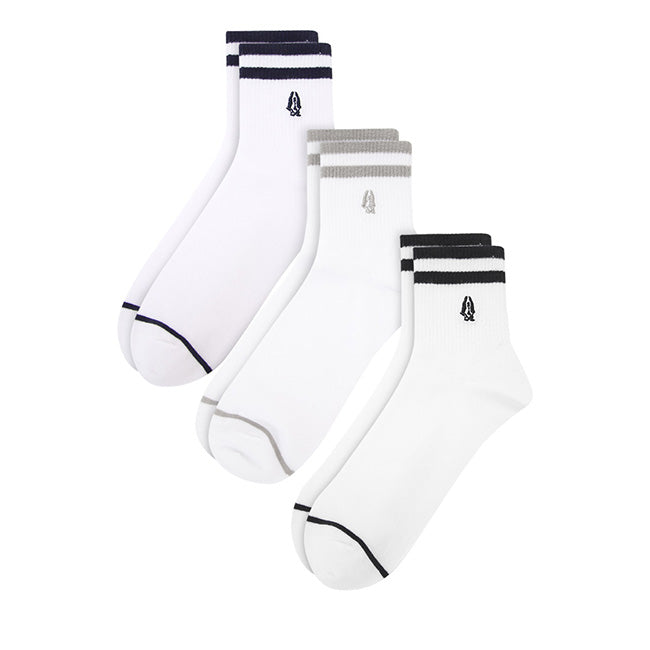 Socks Leo M Qua Sock In All White