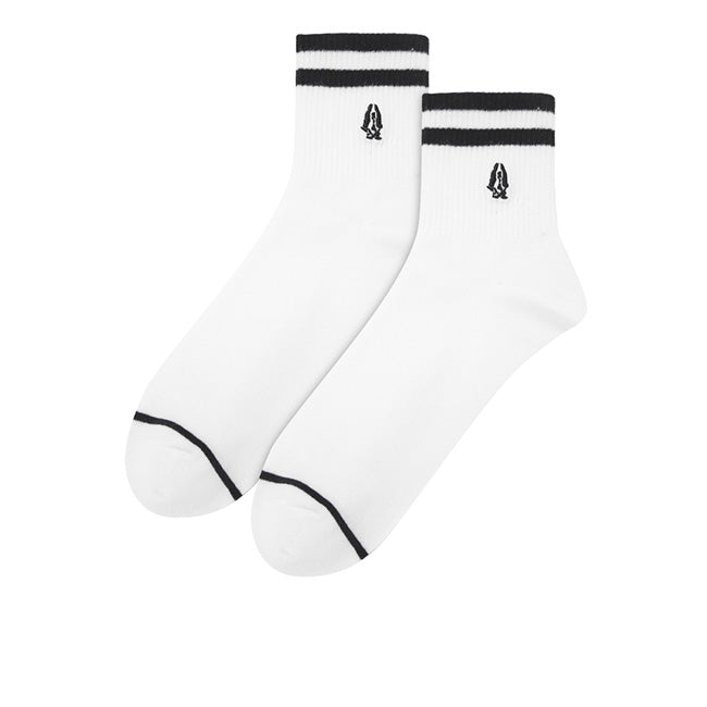 Socks Leo M Qua Sock In All White