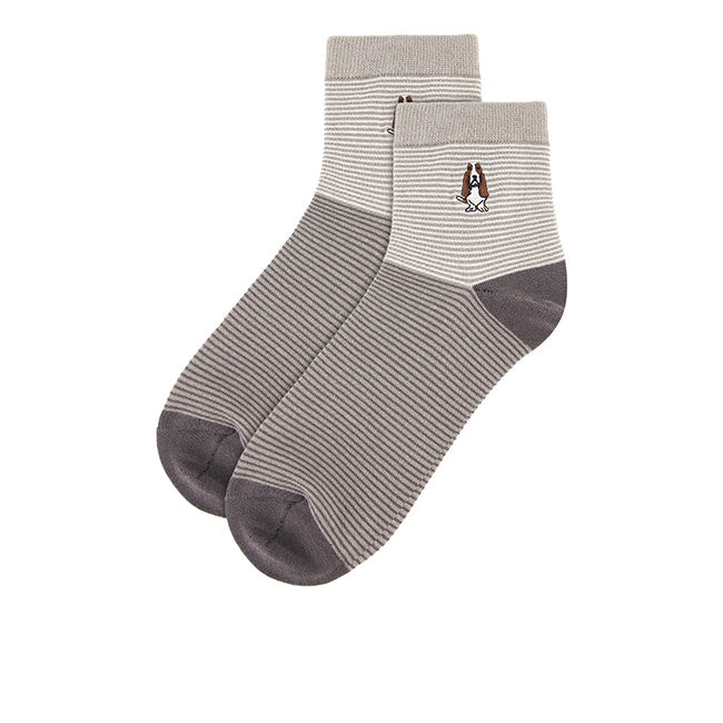 Socks Grayed M Qua Sock In Dg/Bk/Lg