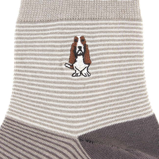 Socks Grayed M Qua Sock In Dg/Bk/Lg