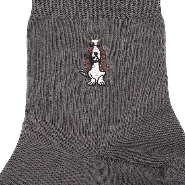 Socks Grayed M Qua Sock In Dg/Bk/Lg