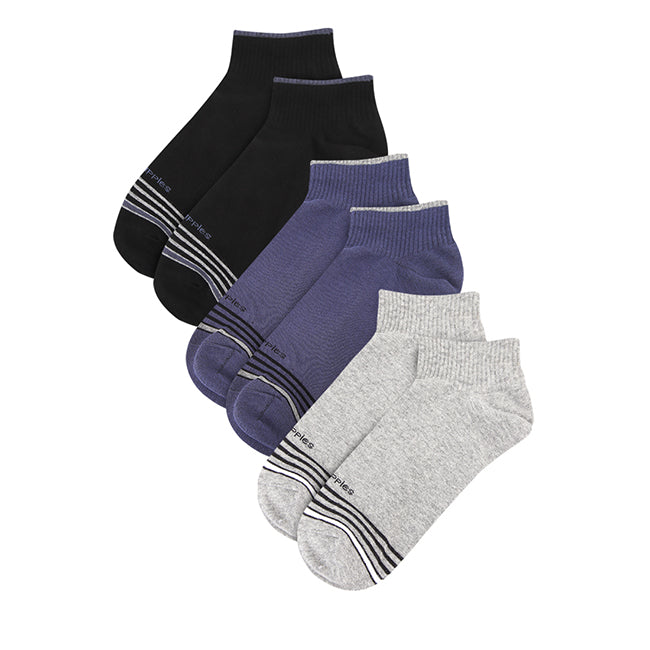 Socks Waylon M Ankle Sock In Navy/Black/Gray