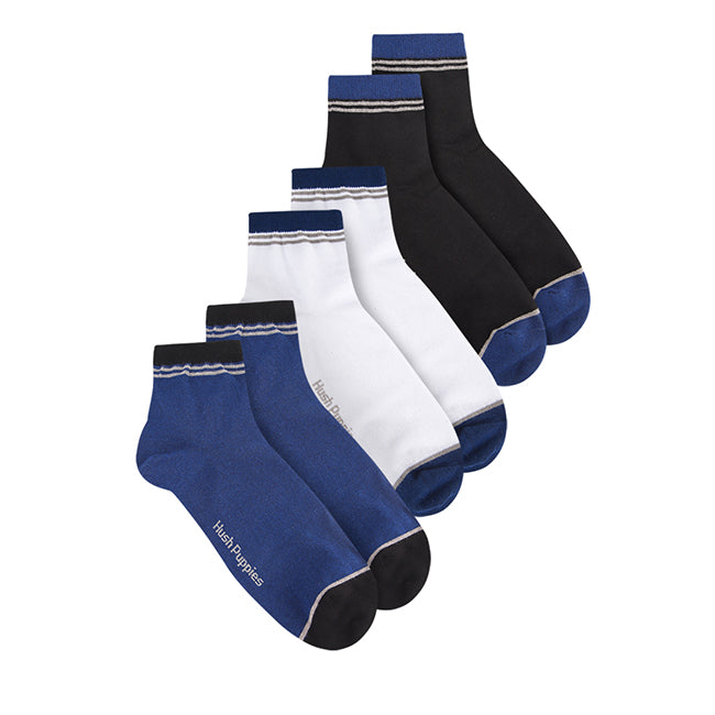 Socks Ray M Qua Sock In Nv/Wh/Bk