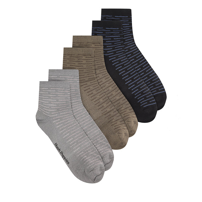 Socks Glenn M Qua Sock In Br/Gy/Nv