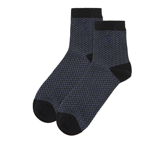 Gale M Qua Socks In Bk/Gy/Bk