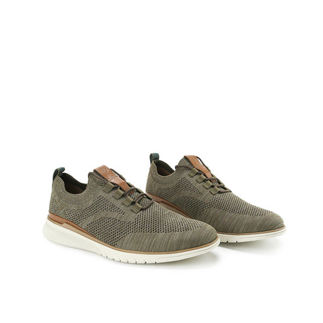 Lace Up Advance Knit Laceup In Dark Olive Knit