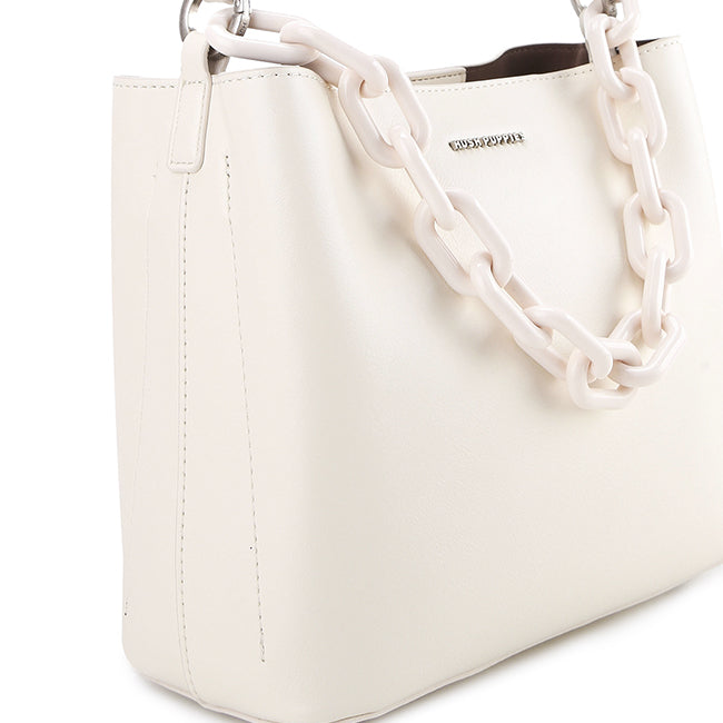 Linsie Satchel (M) In Off White