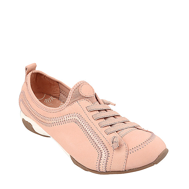 Sneakers Ladies Casual - Qualify In Pale Peach Nubuck