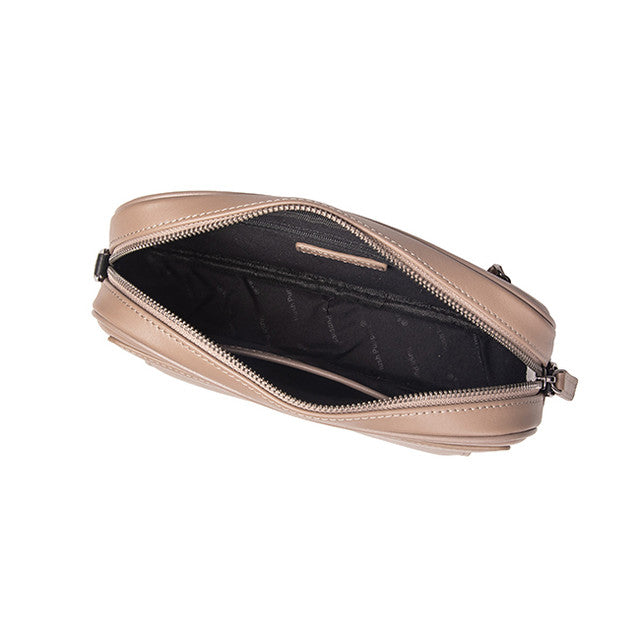 Moon Clutch/Messenger Bag In Taupe