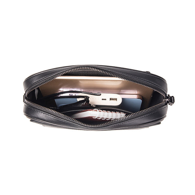 Moon Clutch/Messenger Bag In Black