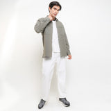 Hush Puppies Pakaian Denim Pria Alamon In Light Olive