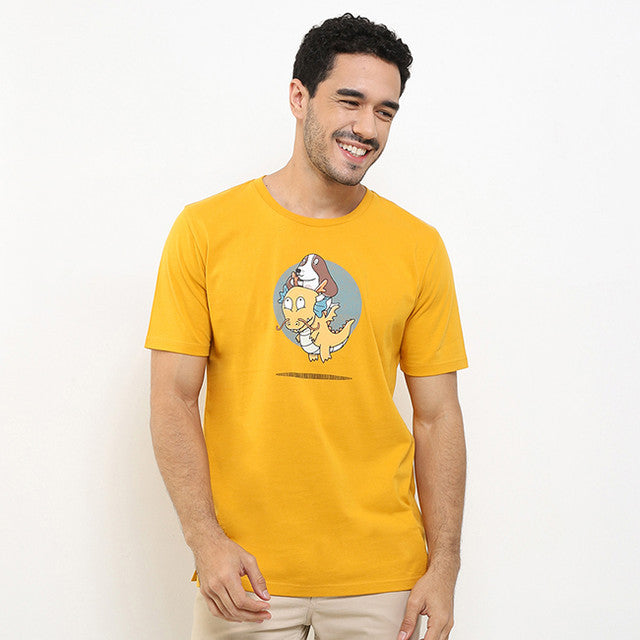 Hush Puppies Pakaian Pria T-Shirt Droca