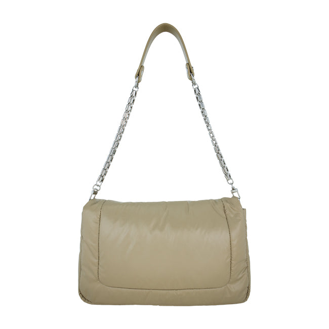 Puffy Sling In Taupe