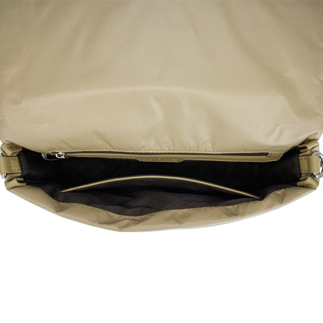 Puffy Sling In Taupe