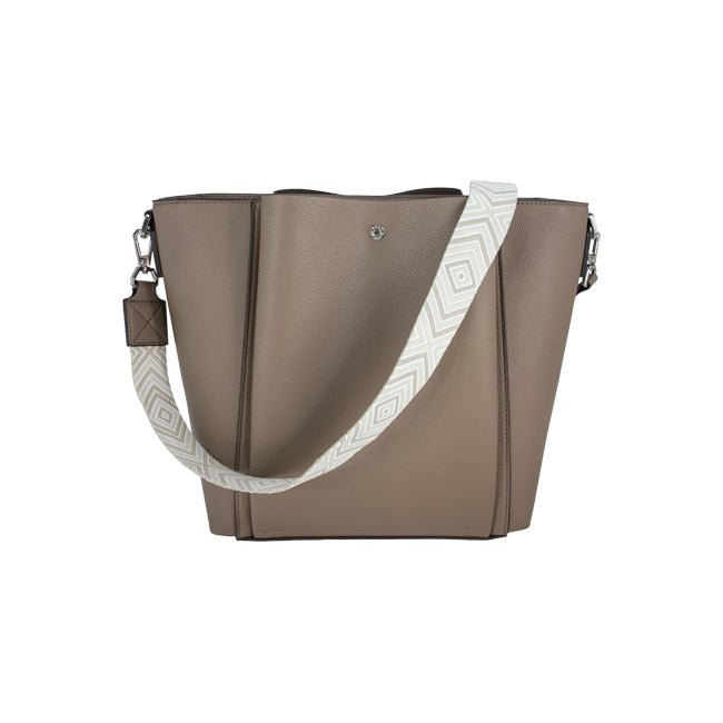 Frances Ii Satchel (L) In Taupe