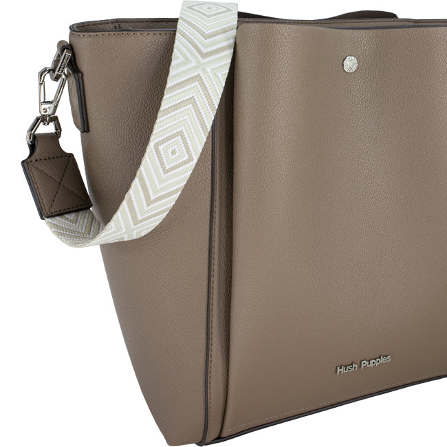 Frances Ii Satchel (L) In Taupe