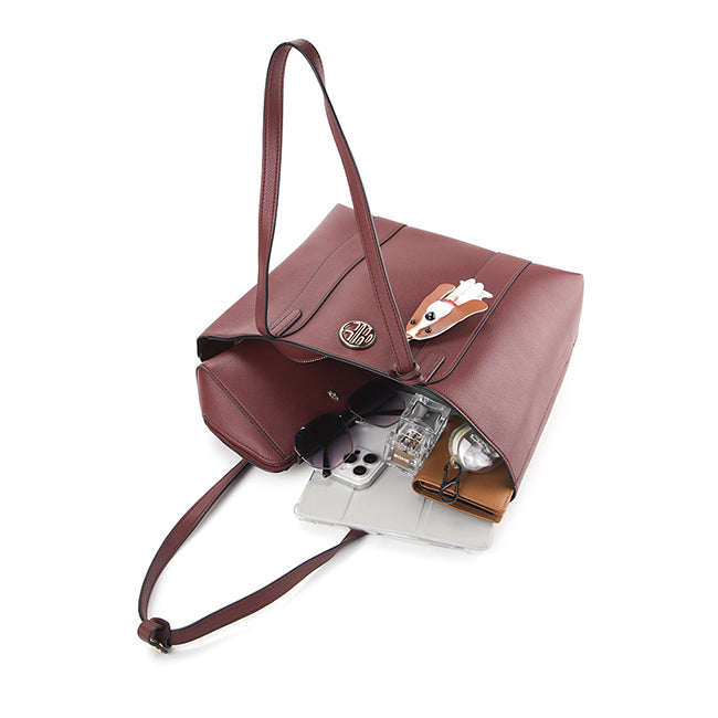 Amara Tote In Maroon