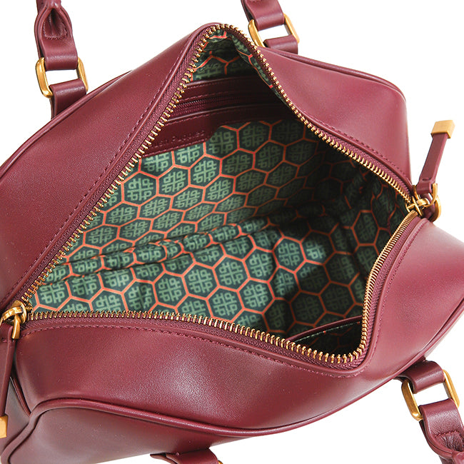 Claire Satchel In Maroon