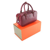 Claire Satchel In Maroon