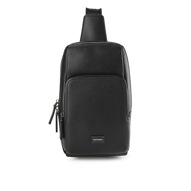 Hush Puppies Tas Pria Madison Chest Bag In Black