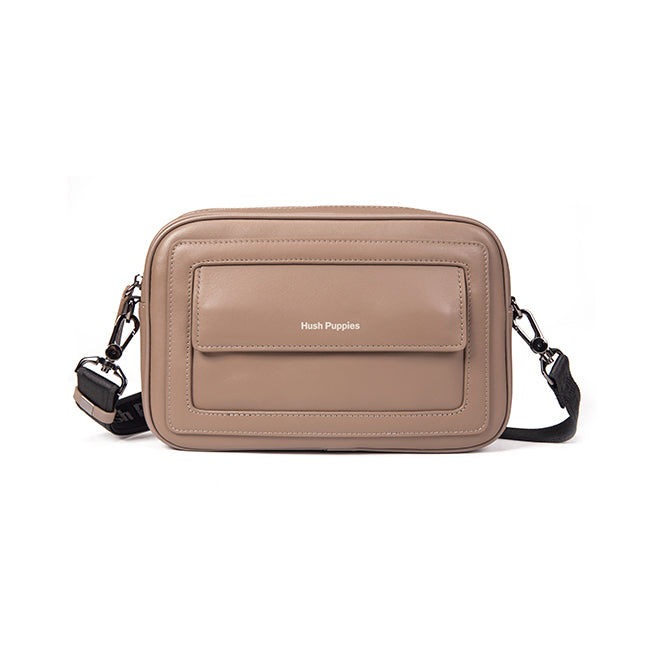 Moon Clutch/Messenger Bag In Taupe