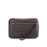 Woody Clutch In Dark Brown