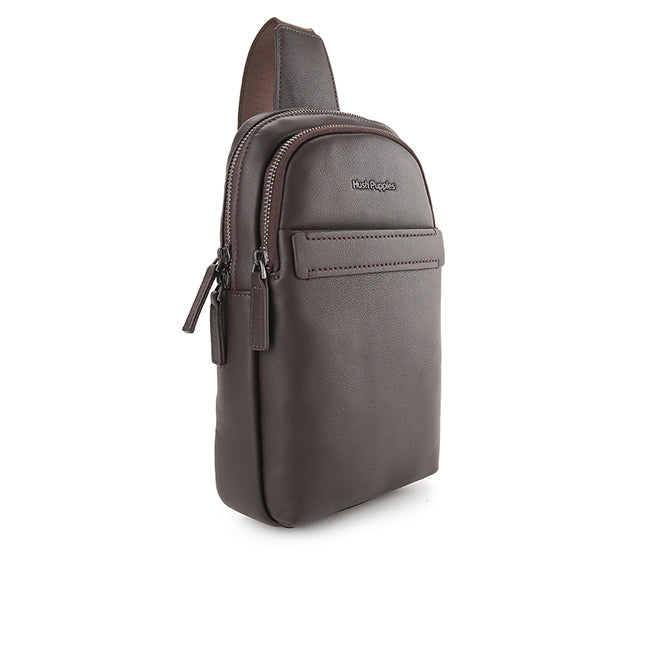 Woody Chest Bag In Dark Brown