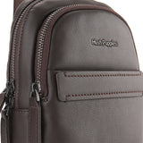 Woody Chest Bag In Dark Brown