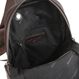 Woody Chest Bag In Dark Brown