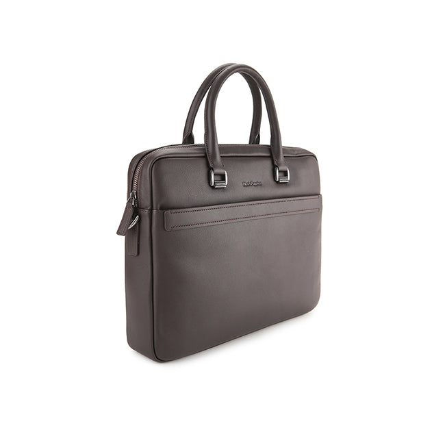 Woody Document Bag In Dark Brown