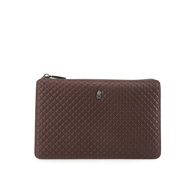 Scottie Clutch In Dark Brown