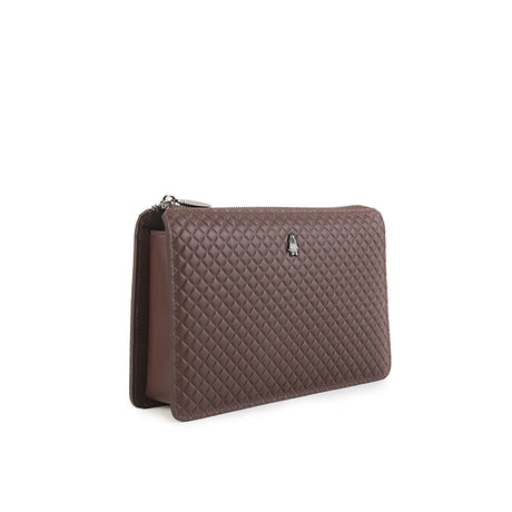 Scottie Clutch In Dark Brown