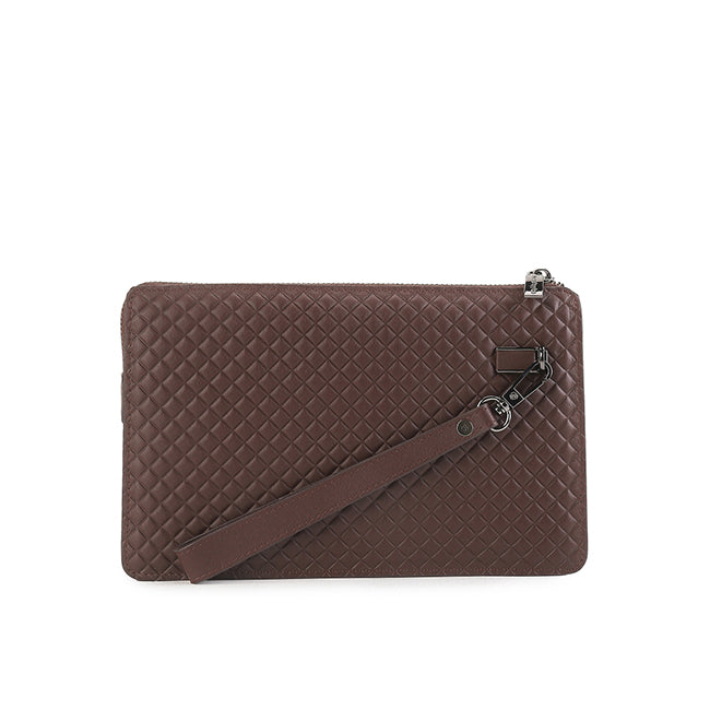 Scottie Clutch In Dark Brown