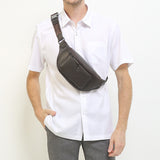 Adam Waist Bag In Dark Brown