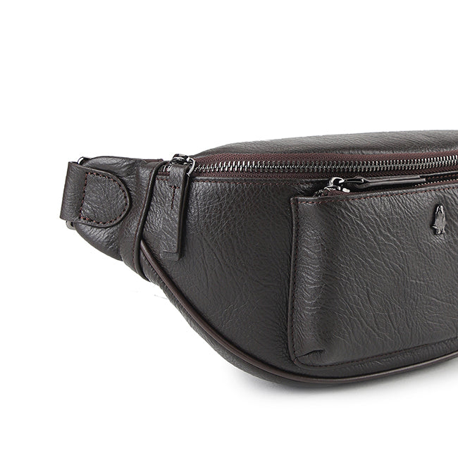 Adam Waist Bag In Dark Brown