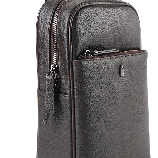Adam Chest Bag In Dark Brown