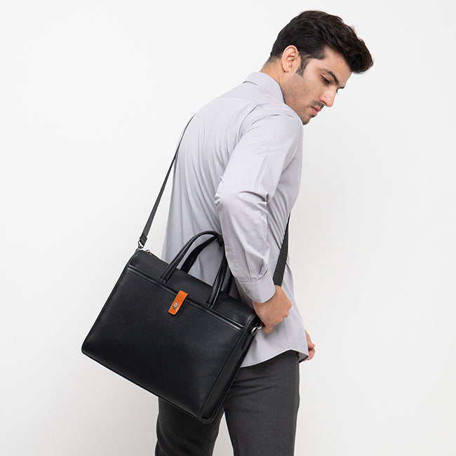Anthony Document Bag In Black