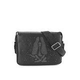 Sparkle Messenger Bag In Black
