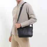 Sparkle Messenger Bag In Black