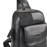 Hush Puppies Men William Smith Chest Bag In Black