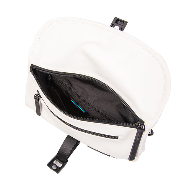 Qiunton Clutch / Messenger Bag In White
