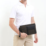 Hush Puppies Pria William Clutch / Messenger Bag In Khaki