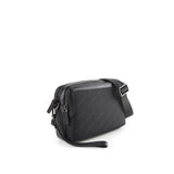 Stanford Clutch/Msg Bag In Black