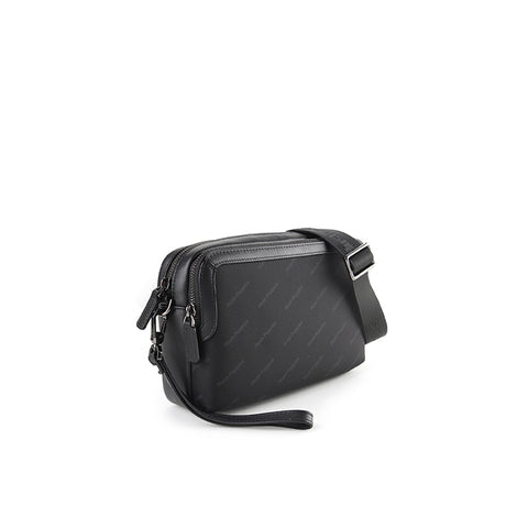 Stanford Clutch/Msg Bag In Black