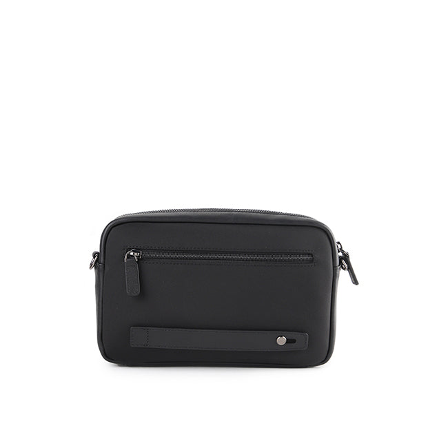 Stanford Clutch/Msg Bag In Black